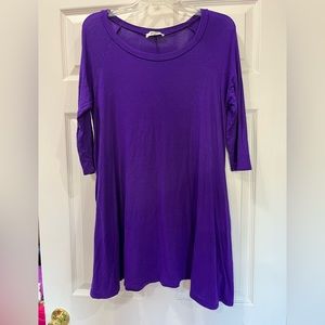 Purple Tunic with Pockets